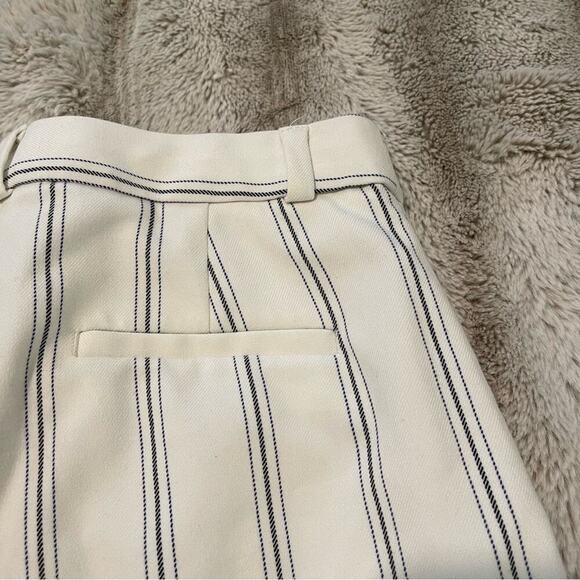 Banana Republic Blake Crop White Stripe Wide Leg Pants - Picture 8 of 10